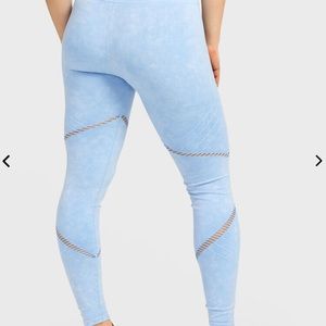 SOUL by Soulcycle Blue Seamless Moto Leggings